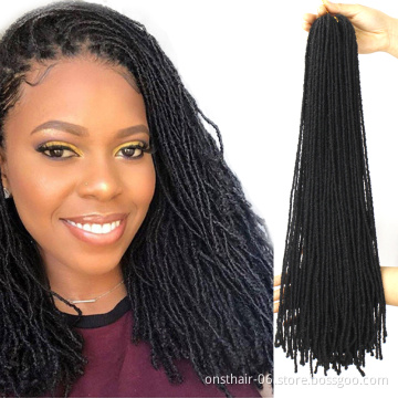 Onst Soft Deadlocks Sister Locks Afro Crochet Braids Ombre Color 20 Inch Blonde Synthetic Hair for Women Faux Locs Crochet Hair